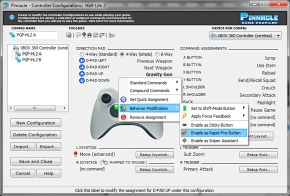 use pinnacle profiler on games that use a launcher